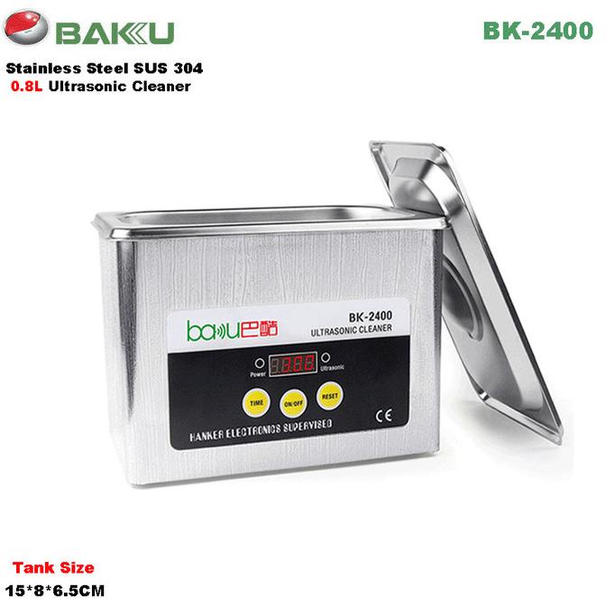 Baku Bk-2400 0.8 Liter Stainless Steel Ultrasonic Cleaner Digital