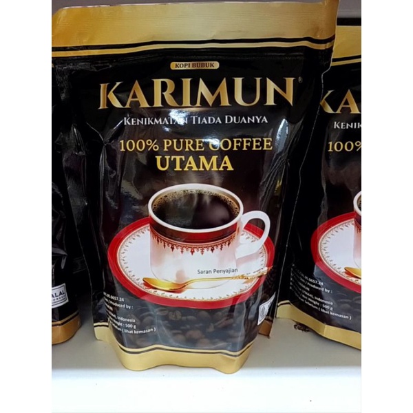 Karimun Kopi Bubuk Hitam Halus 100% Asli Kopi Bubuk Utama Kopi Hitam
