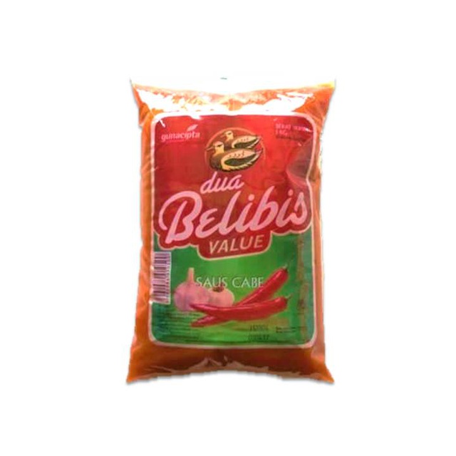 

DUA BELIBIS SAUS CABE VALUE PACK BANTAL 1 KG CABAI CHILLI SAUCE