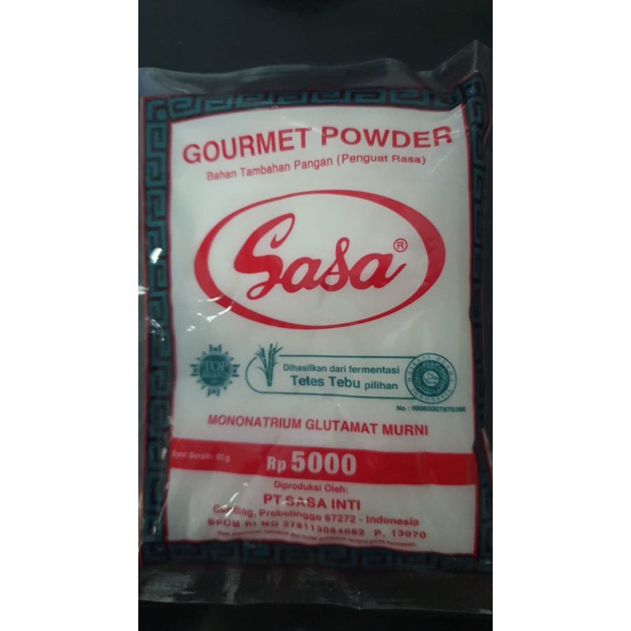 

SASA MSG 85 GRAM 5000 RUPIAH MICIN PECIN VETSIN PENYEDAP RASA