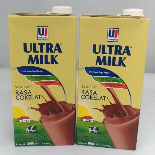 

RB22 ULTRA MILK UHT FULL CREAM PUTIH COKLAT 1 LITER ULTRAMILK