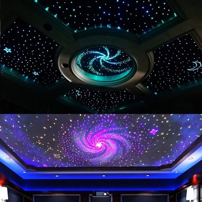 50Mx1.0Mm Home Fiber Optic Cable Decoration Pmma Lampu Hias Plafon