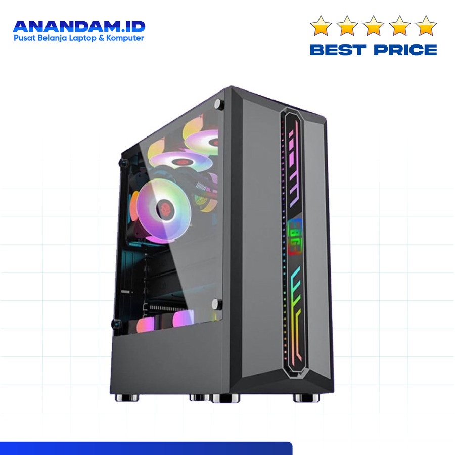 Casing Simbadda BattleGround 06 - ATX, mATX Tempered Glass