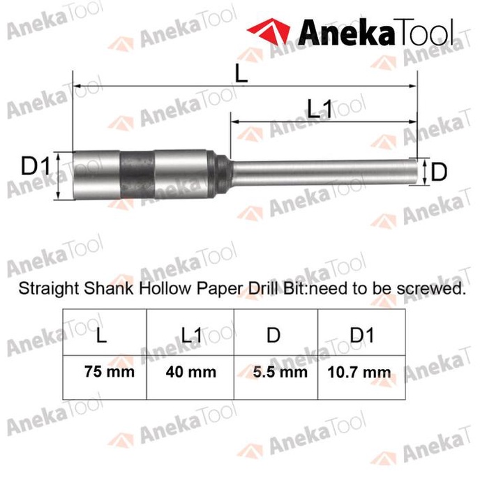 

Mata Bor Kertas Uchida Uk. 5.0 / 5.5 / 6.0 MM