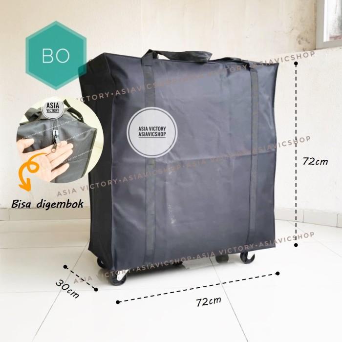 Tas Travel Troli Barang Belanja Roda 4 Kuat Besar Trolley Shopping Bag