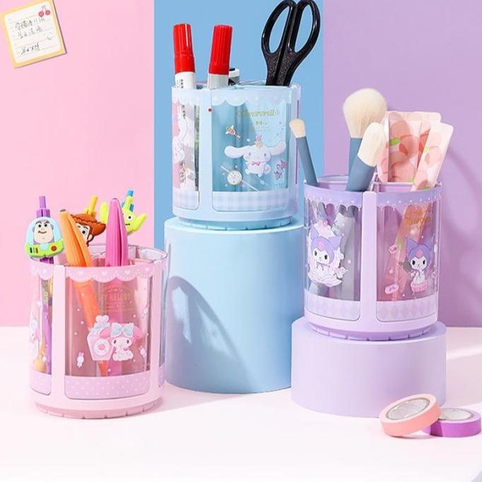 

Tempat Pensil Meja Sanrio / Tempat Pensil Putar Kuromi Cinnamoroll