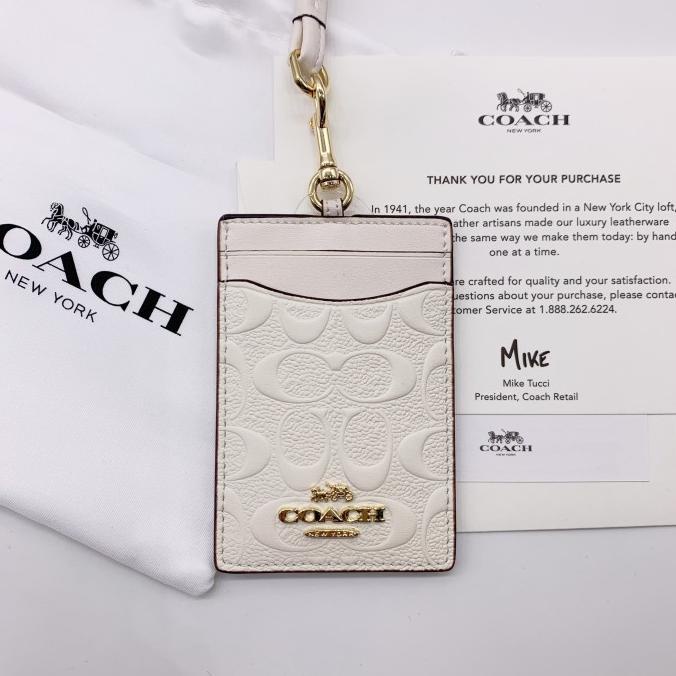 

Coach Metal Logo Card Holder ID Lanyard Name Tag Pro Edition