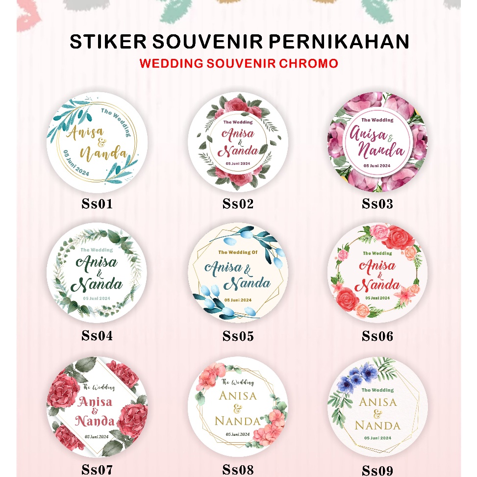 

Terbaru 11.11 [mp81] 260pcs STIKER SOUVENIR WEDDING STIKER CHROMO STIKER SOUVENIR PERNIKAHAN MURAH