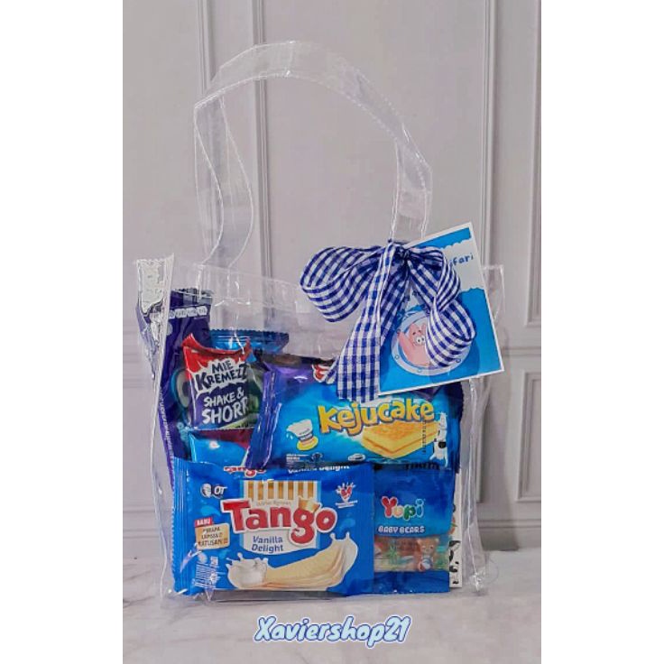 

Terlaku... Paket Snack Tema Biru Premium Tas Mika (FREE CARD)