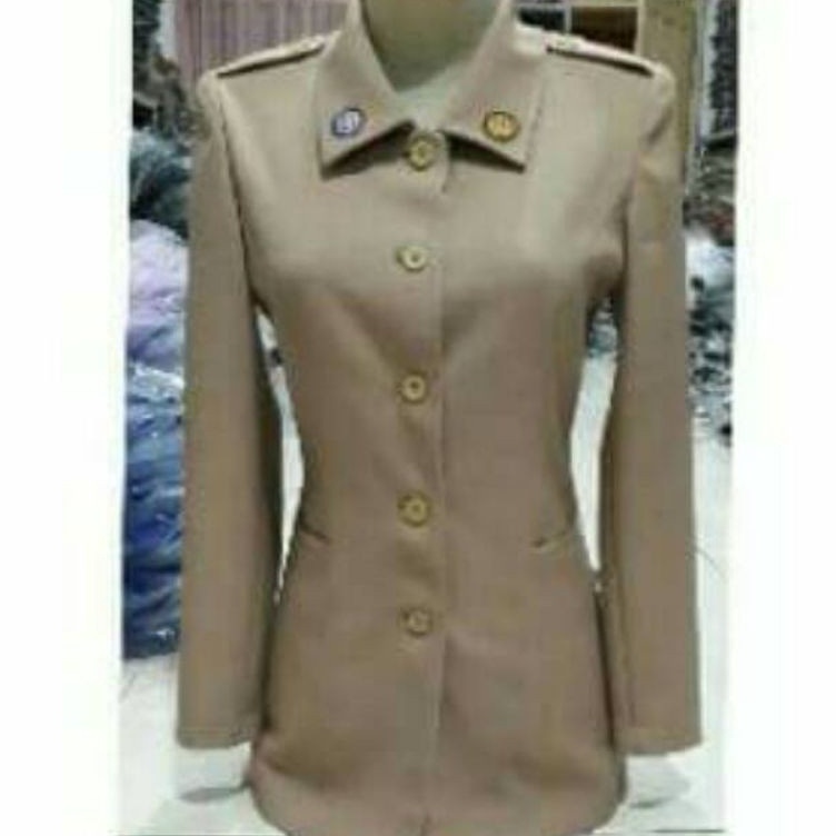 ✨MEN SALE✨ (BISA CUSTOM) BLAZER SERAGAM DINAS GURU PRAMUKA. BLAZER BAJU DINAS PRAMUKA PEMBINA WANITA