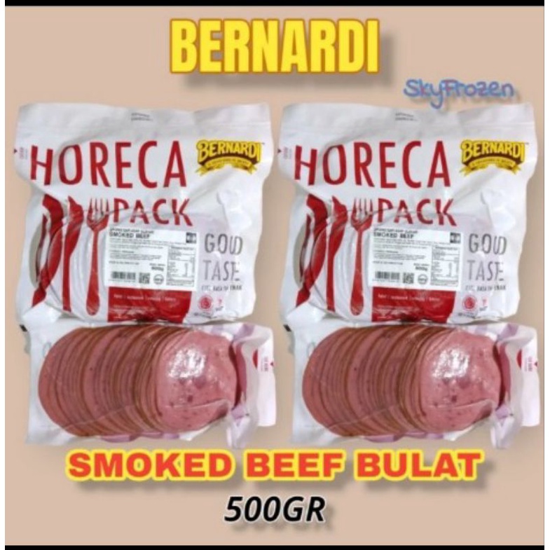 

Horeca Smoked Beef VP Value Pack Daging Asap 500gr By Bernardi