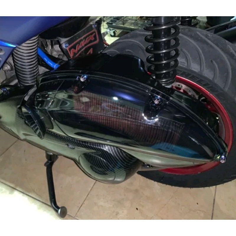 Cover Tutup Filter hawa Nmax old VELOSCOPE NEMO transparan Smoke Bahan Akrilik