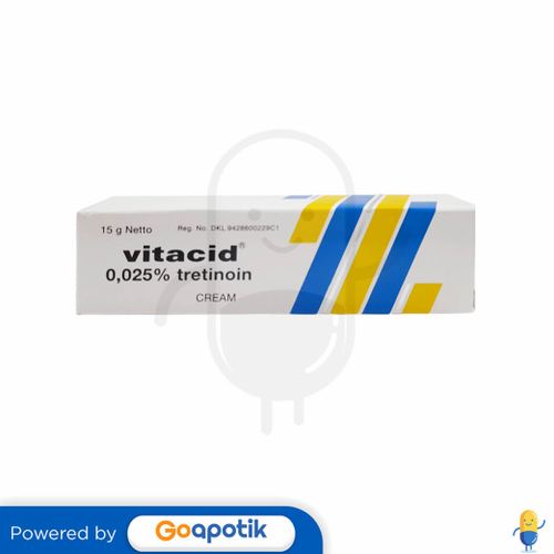 VITACID 0.025% KRIM 15 GRAM