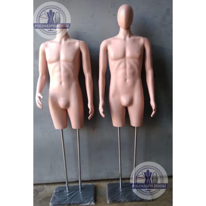 Terlaris Manekin Manekin Patung Baju Pria Cowok Halfbody Plastik
