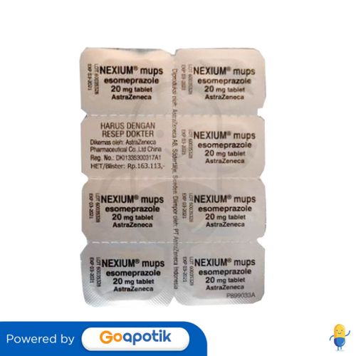 NEXIUM MUPS 20 MG BLISTER 7 TABLET