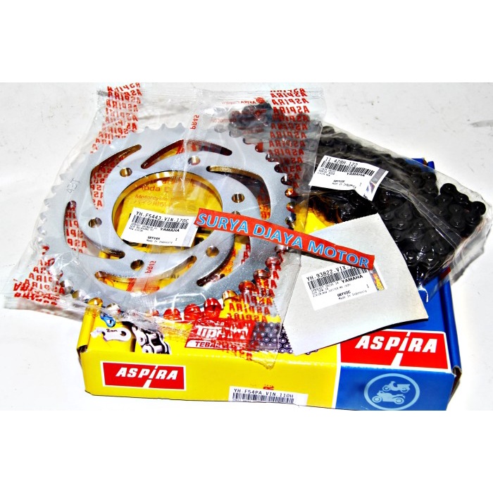 Gearset Girset Chainkit Gear Gir Set Rantai aspira Vixion New