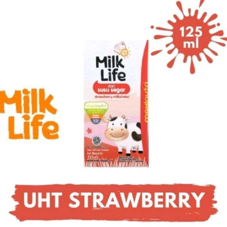 

Best seller MILK LIFE UHT[BISA MIX] STRAWBERRY 115ML // 40+5PCS // 1DUS DSR