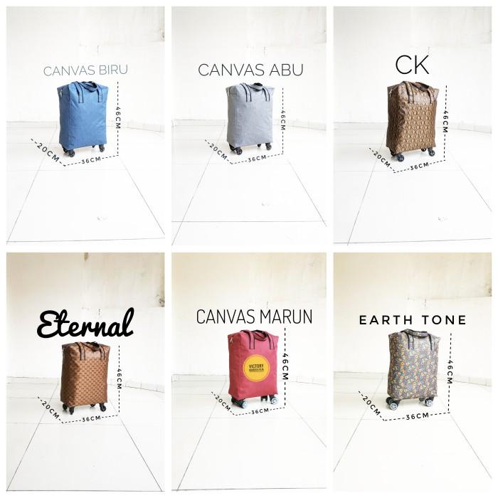 Tas Roda Travel Roda Troli Tote Bag Belanja Roda 4