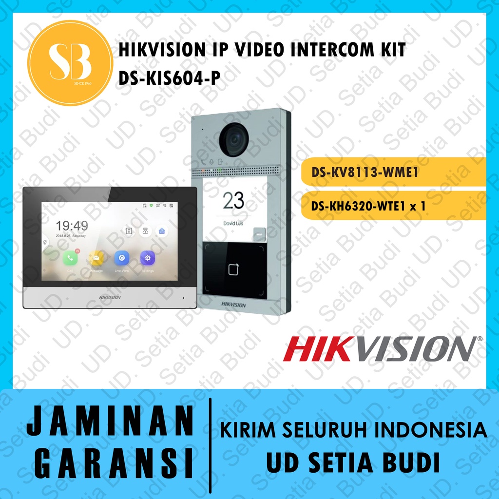 Hikvision IP Video Intercom Kit for Villa / House DS-KIS604-P