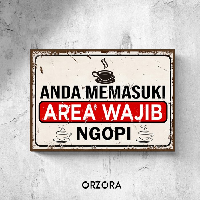 Hidi Poster Cafe / Hiasan Dinding Cafe / Poster Kopi / Kado A0217