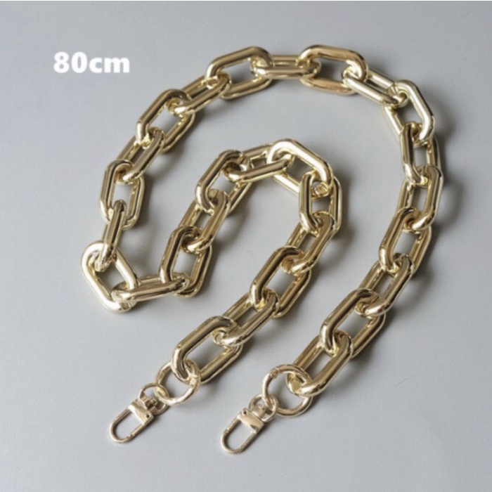 Terlaris Chain Long Strap Gold & Silver / Tali Tas Rantai Panjang - 85Cm
