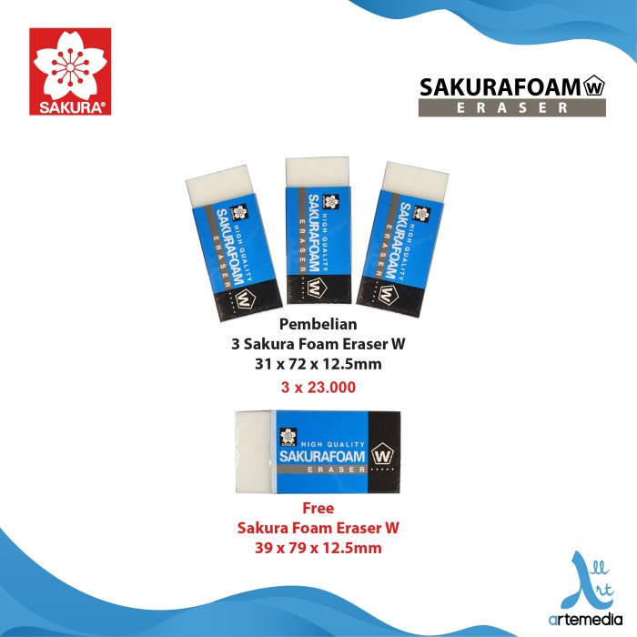 Terlaris Sakura Foam Eraser
