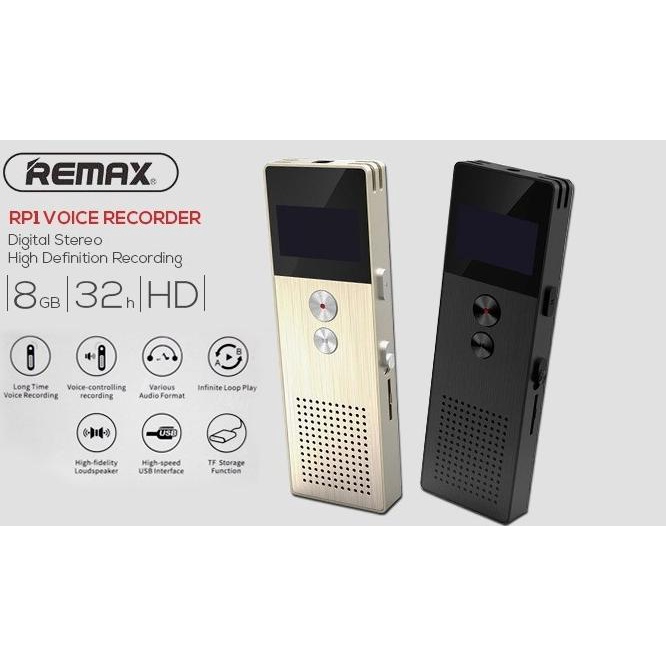 Digital Voice Recorder 8Gb Remax Rp1 Hd Recording
