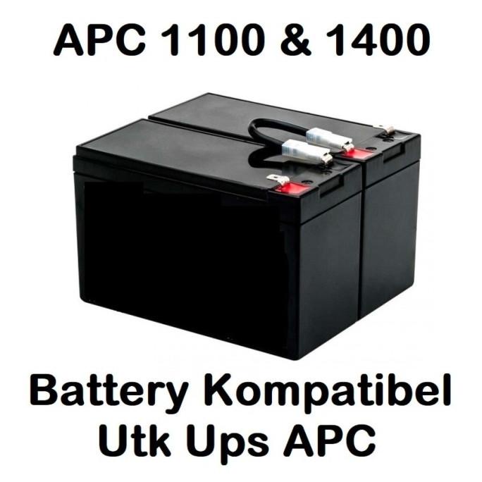 Aki Baterai Standar UPS APC RBC CSB For UPS APC 1100 1400 + Kbl Jumper