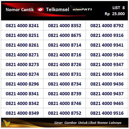 nomor cantik simpati loop 4g murahh