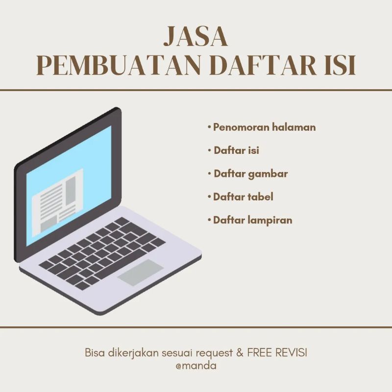 

BUAT DAFTAR ISI KOMPLIT OTOMATIS