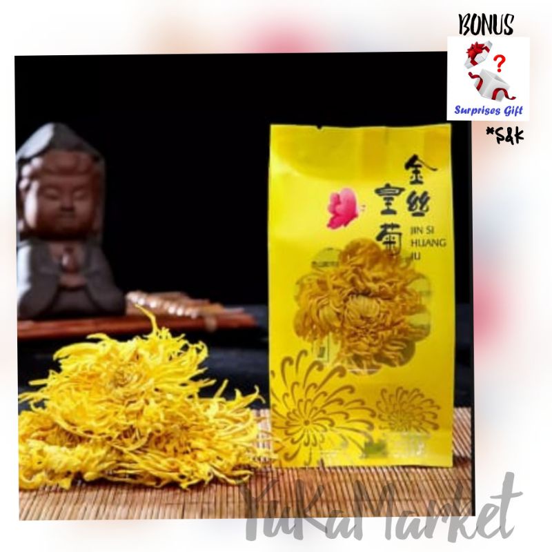 

⚡YKK⚡TEH GOLDEN CHRYSANTHEMUM FLOWER PR 058