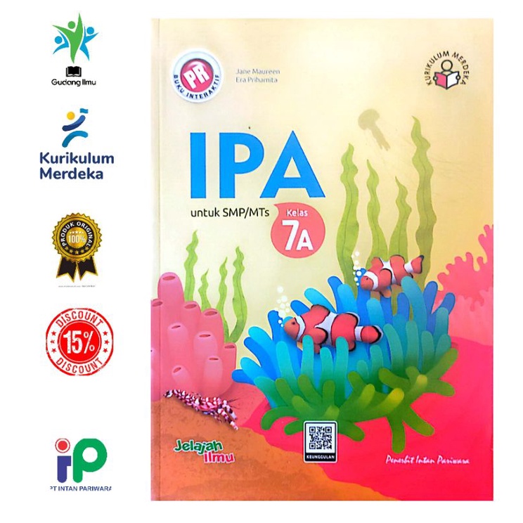 Buku Pr/Lks Bahasa Inggris Kurmer SMP/MTS Kelas 7/VII Semester 1 Intan pariwara Tahun 2023