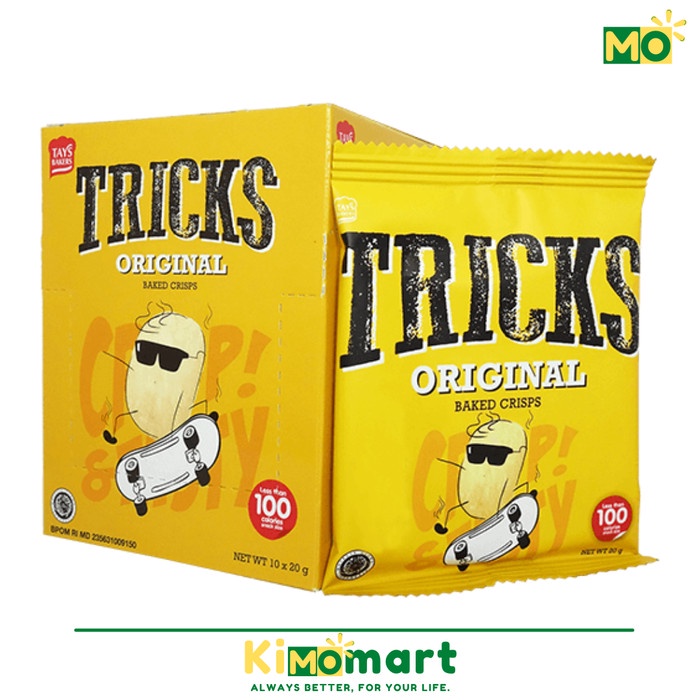 

[KIMOMART] Snack TRICKS Baked Kentang Original - 1 Pcs - 5 Biskuit Termurah