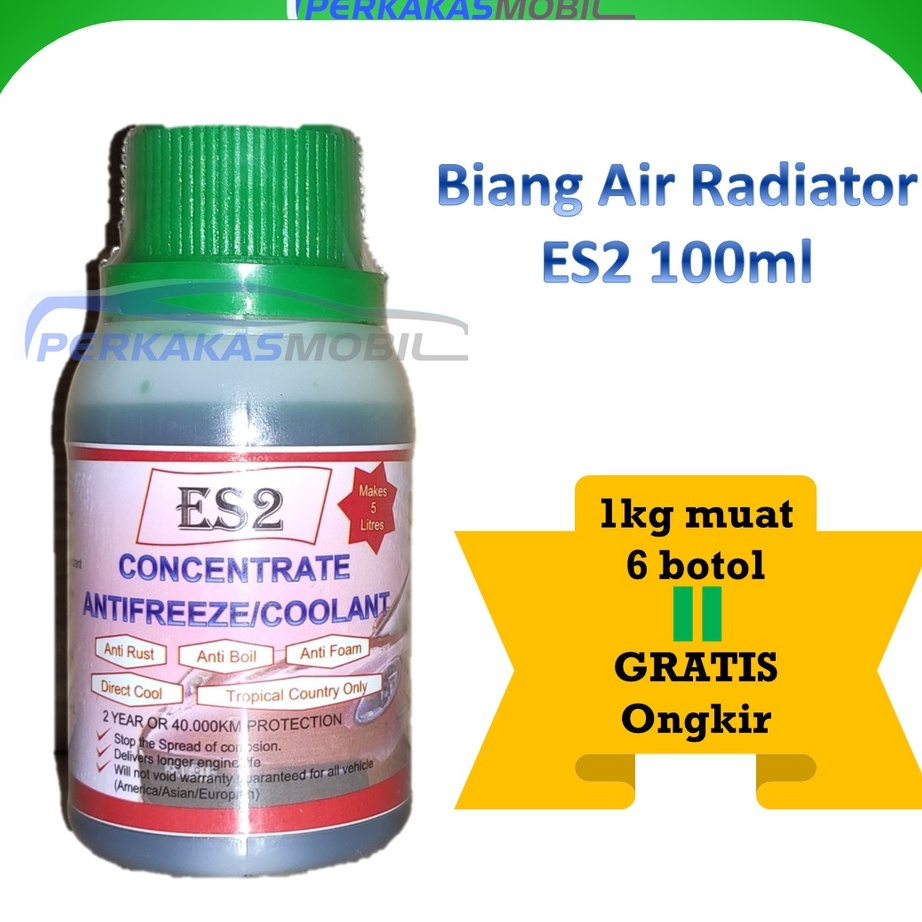 ES2 Konsentrat Biang Air Radiator Hijau Coolant Mobil Motor Truk