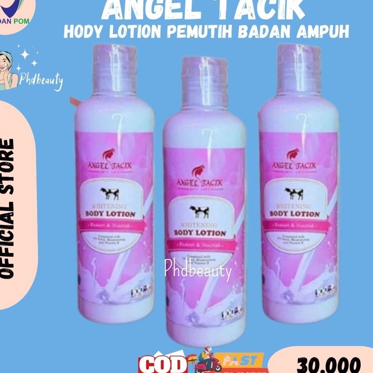 Terlaku... SIAP KIRIM‼️ANGEL TACIK WHITENING BODY LOTION (GA ORI UANG KEMBALI) 250gr[BPOM] Lotion Ha