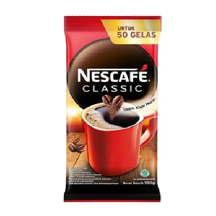 

>XC26619< Nescafe Classic Kopi Instan Sachet 100 gr