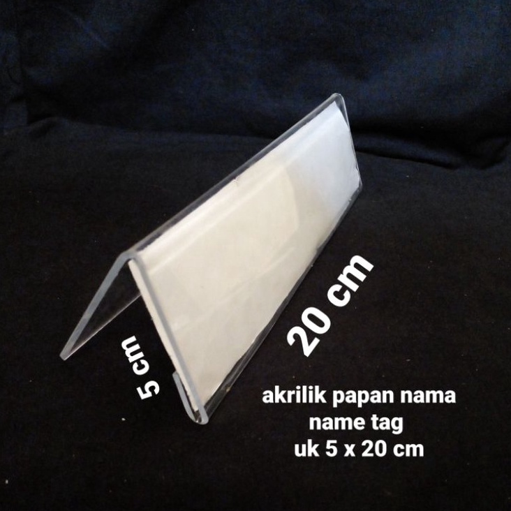 

9.9 BRANDS FESTIVAL akrilik papan nama uk 5 x 20 cm tebal 2mm