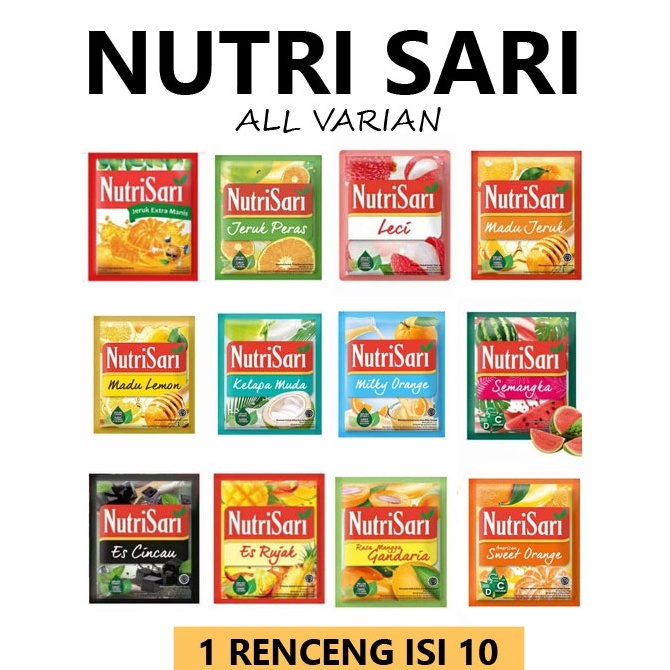 

【MEGA SALE】 NUTRISARI renceng isi 10sachet