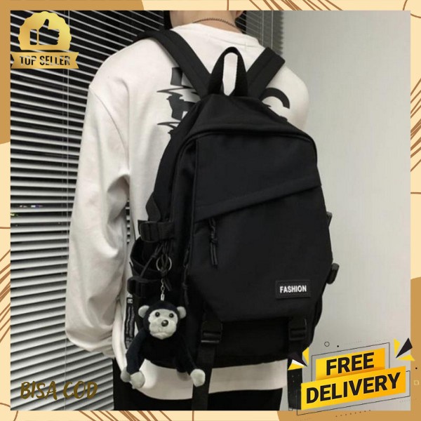 Tas Ransel Pria Dewasa Waterproof Backpack Kuliah Kekinian Keren Ransel Cowok 2023 Terbaru Sekolah A