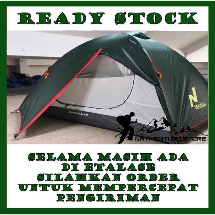 Tenda Tendaki Arundaya 2+air untuk 2-3 orang kwalitas MIS GO
