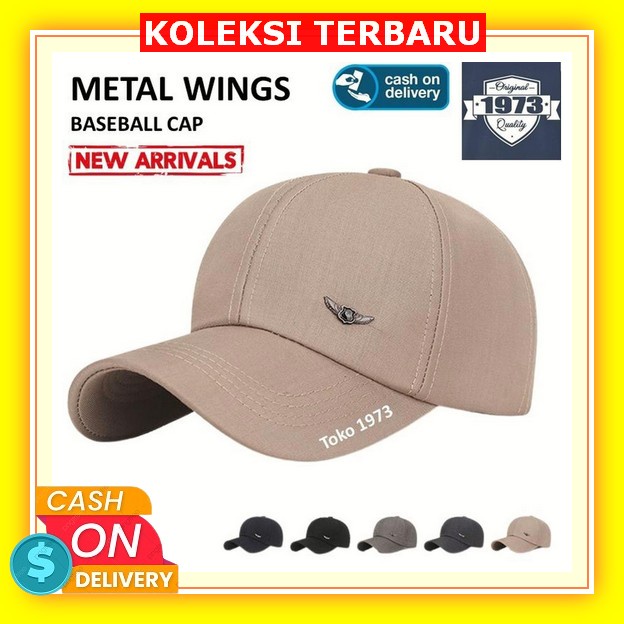 Topi Pria Terbaru 2023 Import Distro Keren Dewasa Polos Jaring Topi Cowok Branded 100% Kece Model Se