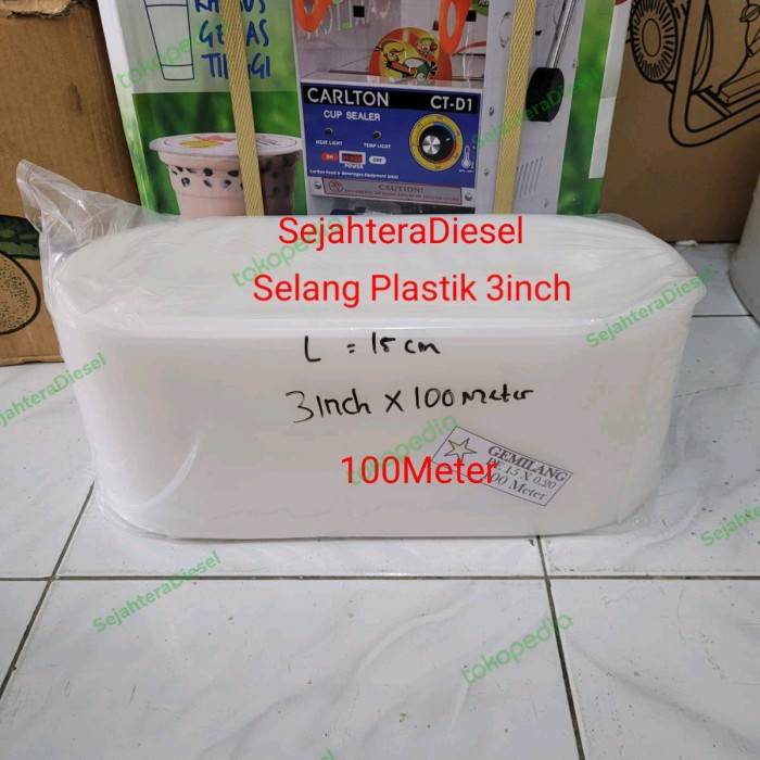 Selang Plastik 3Inch( 100Meter )Pompa Air Sawah Irigasi/Selang Buang