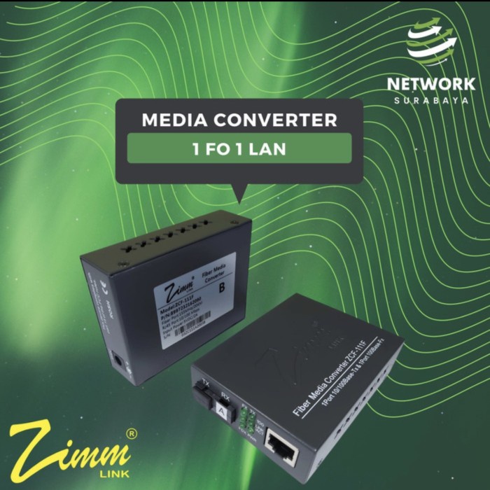 ZIMMLINK MEDIA CONVERTER ZCF - 111 FR