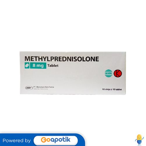 METHYLPREDNISOLONE MAHAKAM 8 MG BOX 100 TABLET