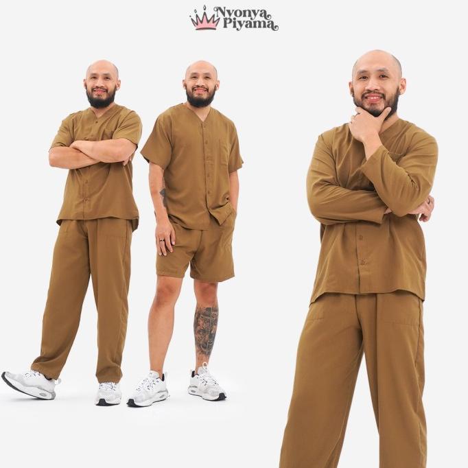 Nyonya Piyama Poly Bamboo Piyama Pria - Callisto Oversized Cozy