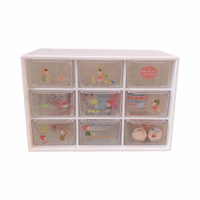 

KOTAK TEMPAT LACI MINI SERBAGUNA 9 KOTAK STATIONARY ORGANIZER