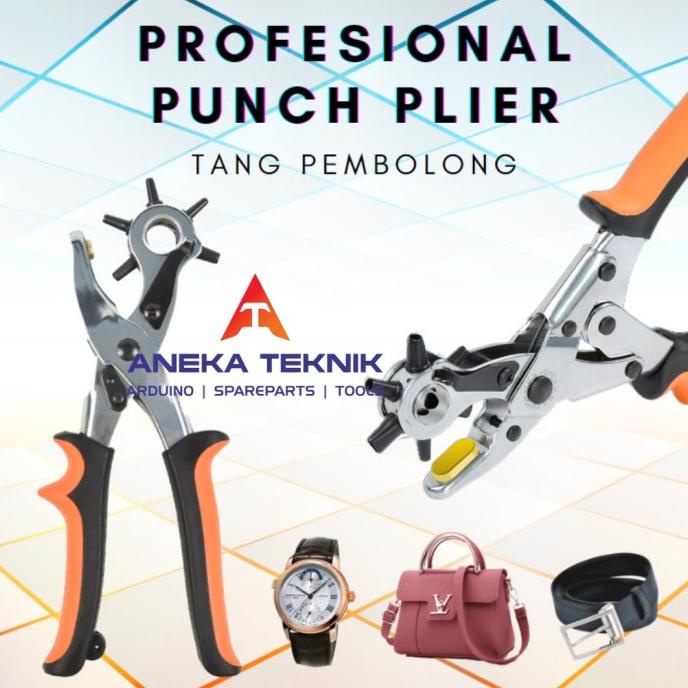 

PROFESIONAL PUNCH PLIER / Tang Pembolong / Alat Pelubang Ikat Pinggang