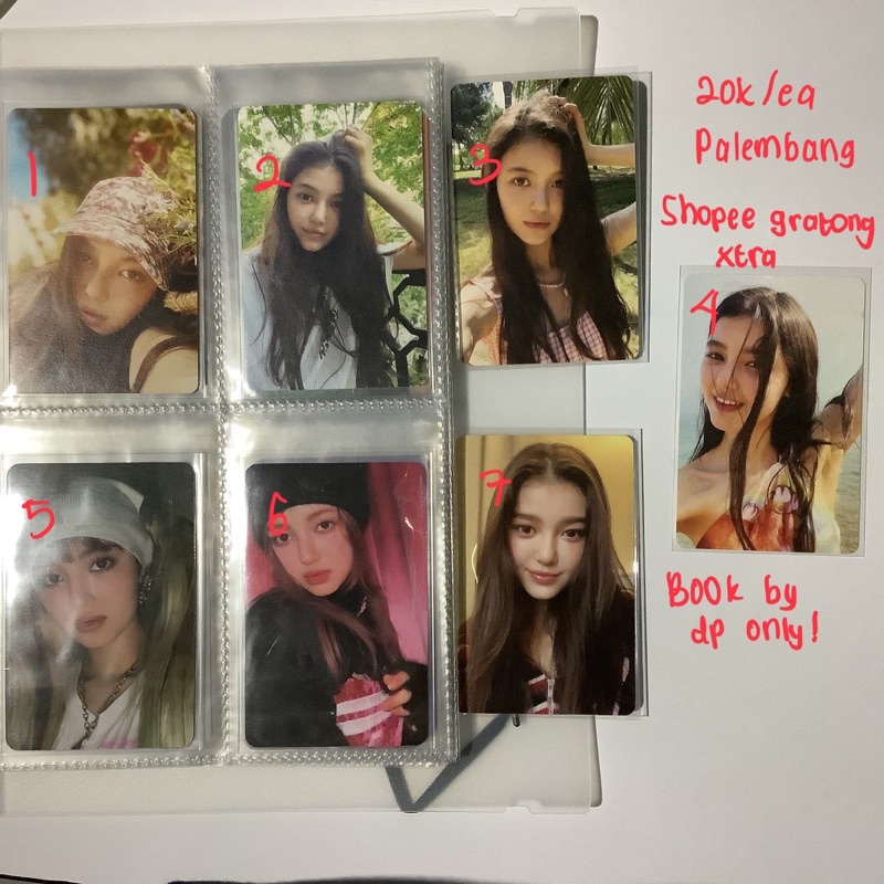 wts want to sell pc danielle newjeans photocard nj new jeans marsh album omg bluebook message card b