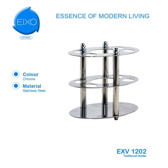 EIXO Vitara Toothbrush Holder Rak Sikat Gigi Meja / Dinding Stainless