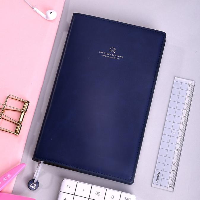 

Deli Leather Cover Notebook / Buku Catatan / Agenda / Planner Sz60X